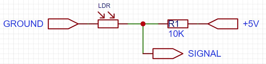 LDR Sensor Circuit 1